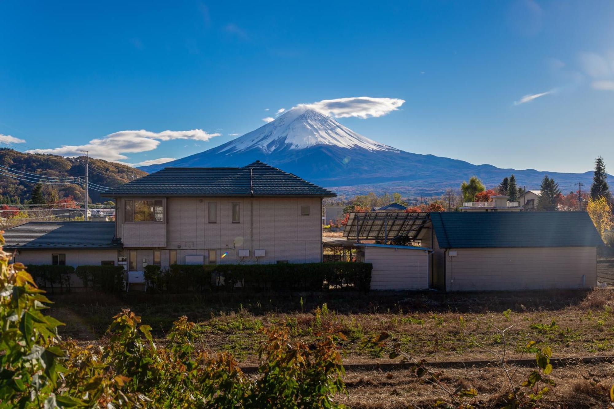 View Of Mt Fuji Free Transportation Bicycle Rental Ok 富士山眺望 Fujikawaguchiko Exterior photo